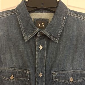 Men’s Armani Exchange Denim Button Down